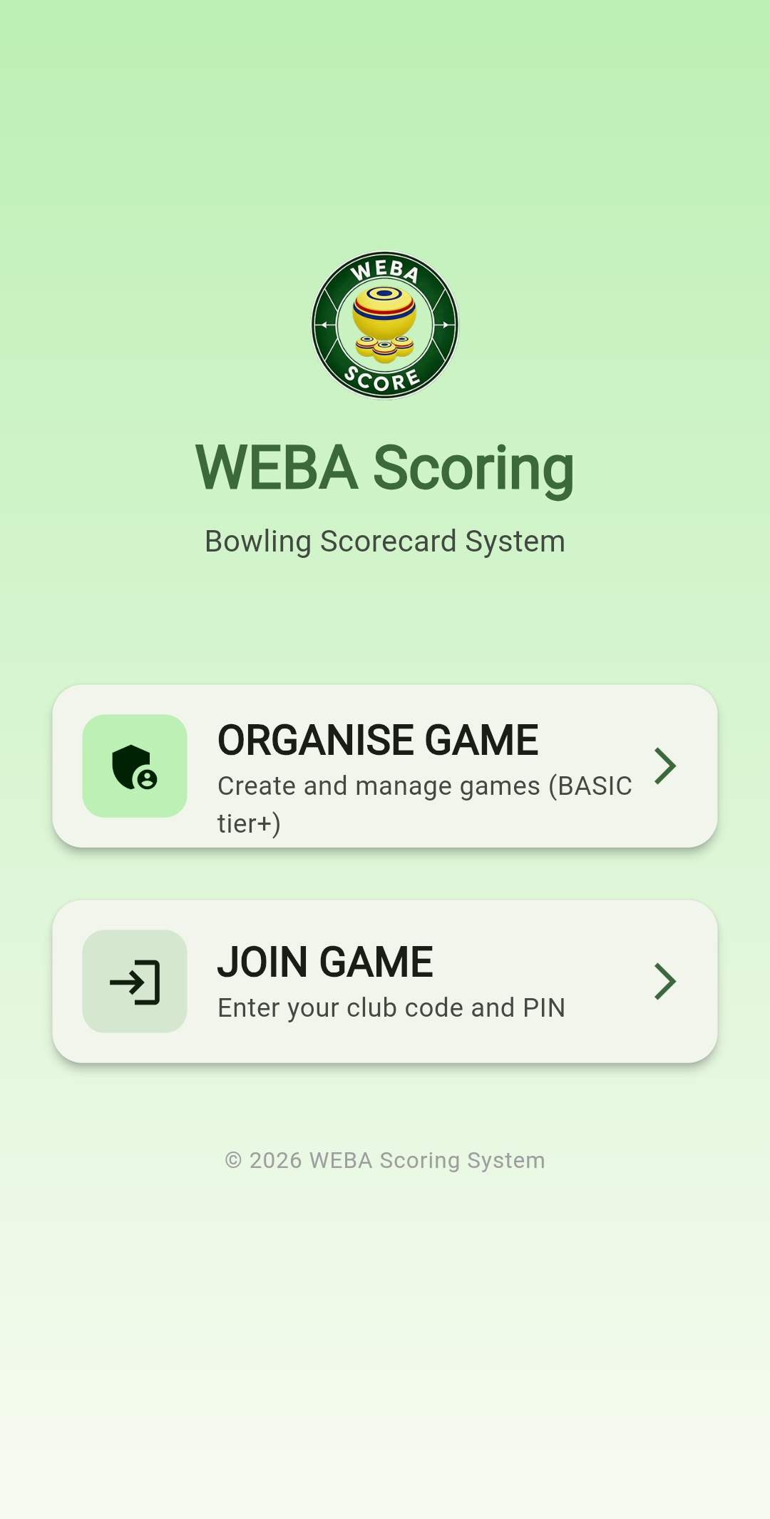webascore main login page