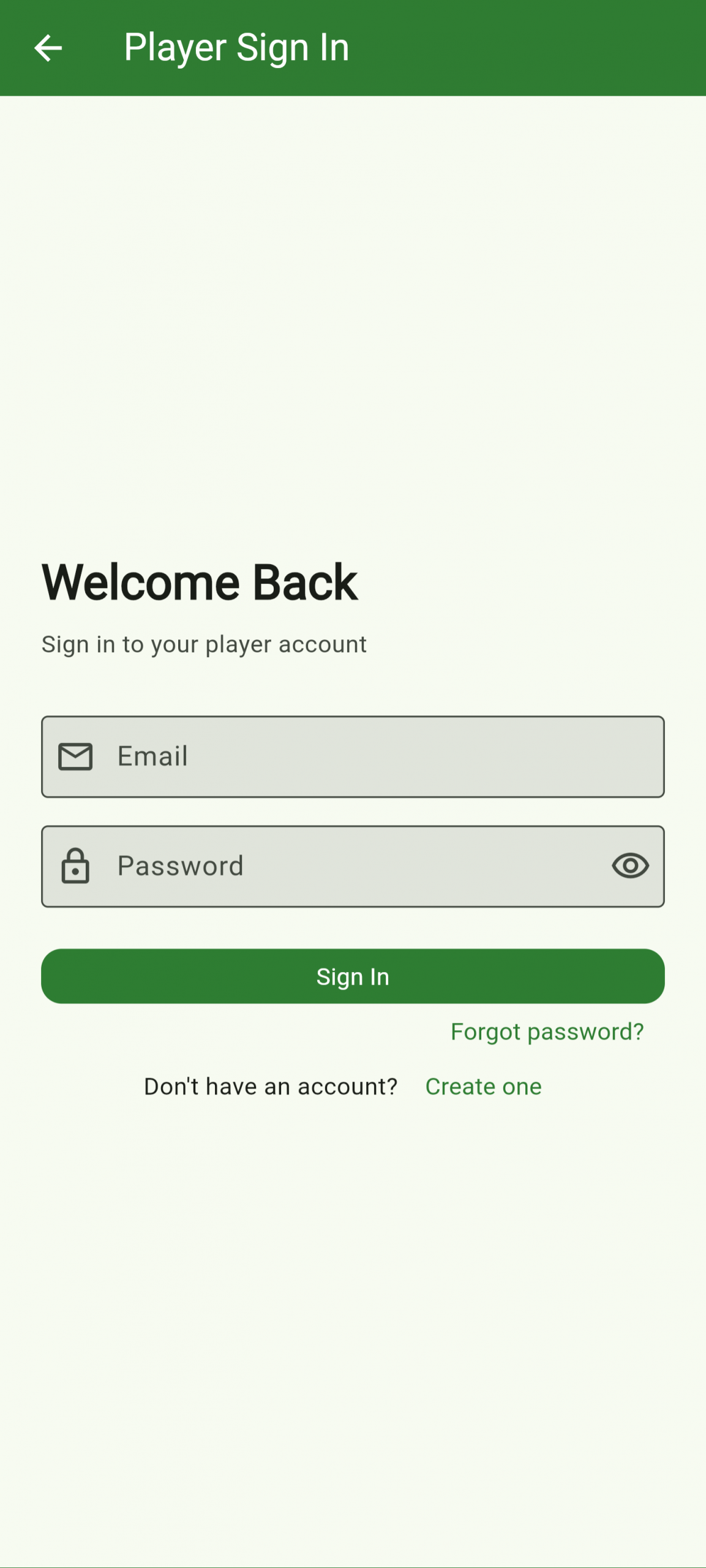 Player sign in
