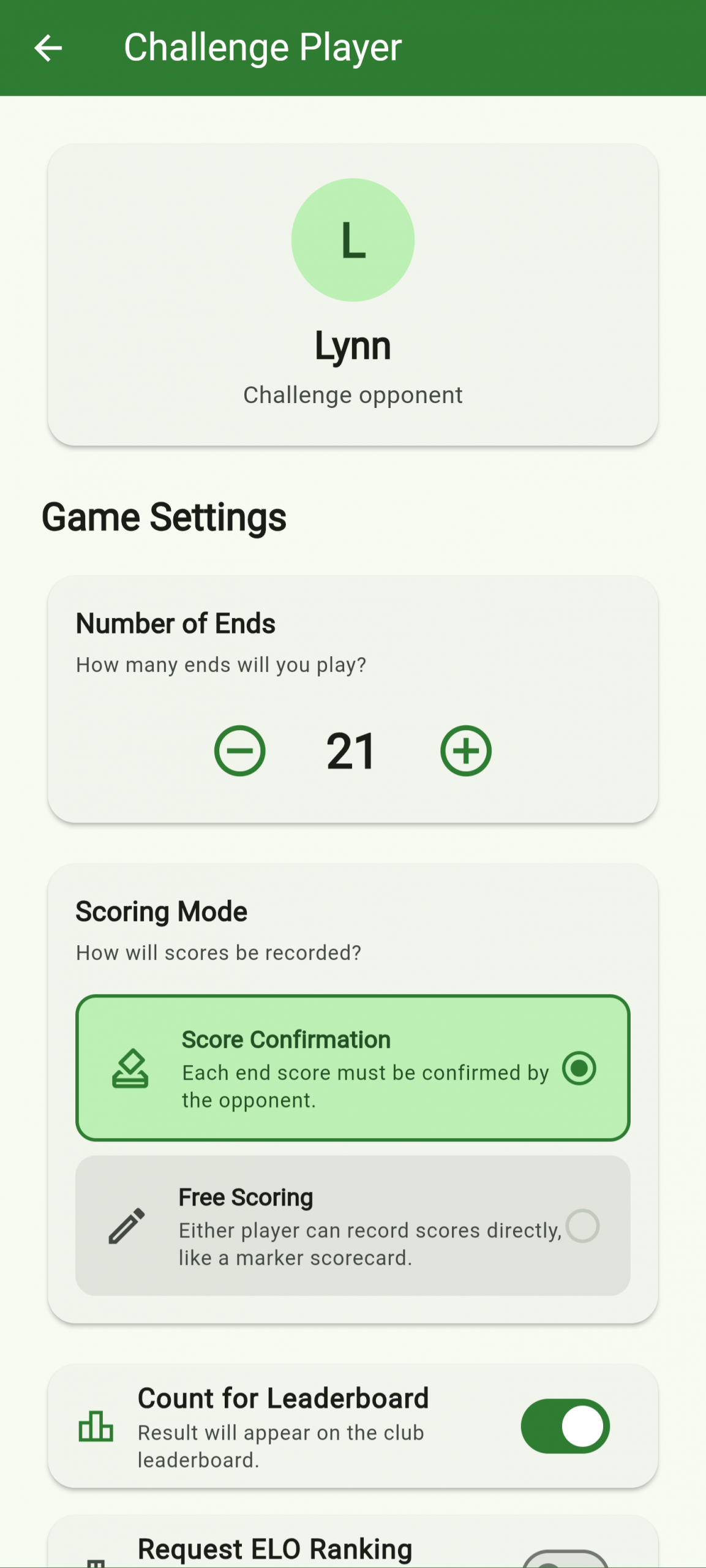 Challenge player 1
