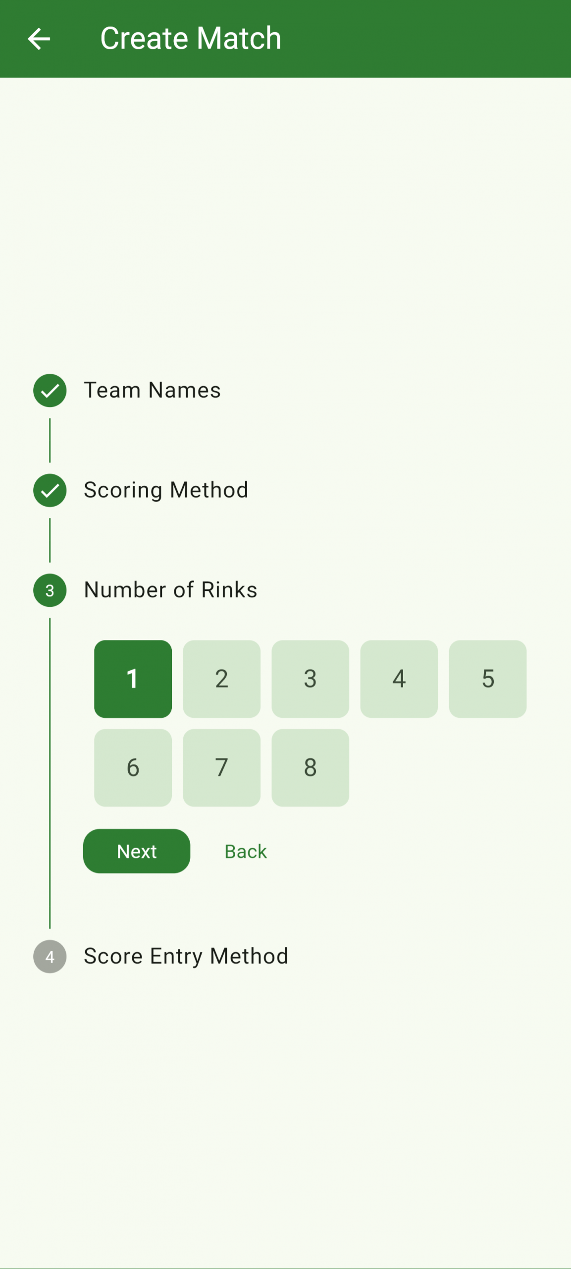 Number of rinks