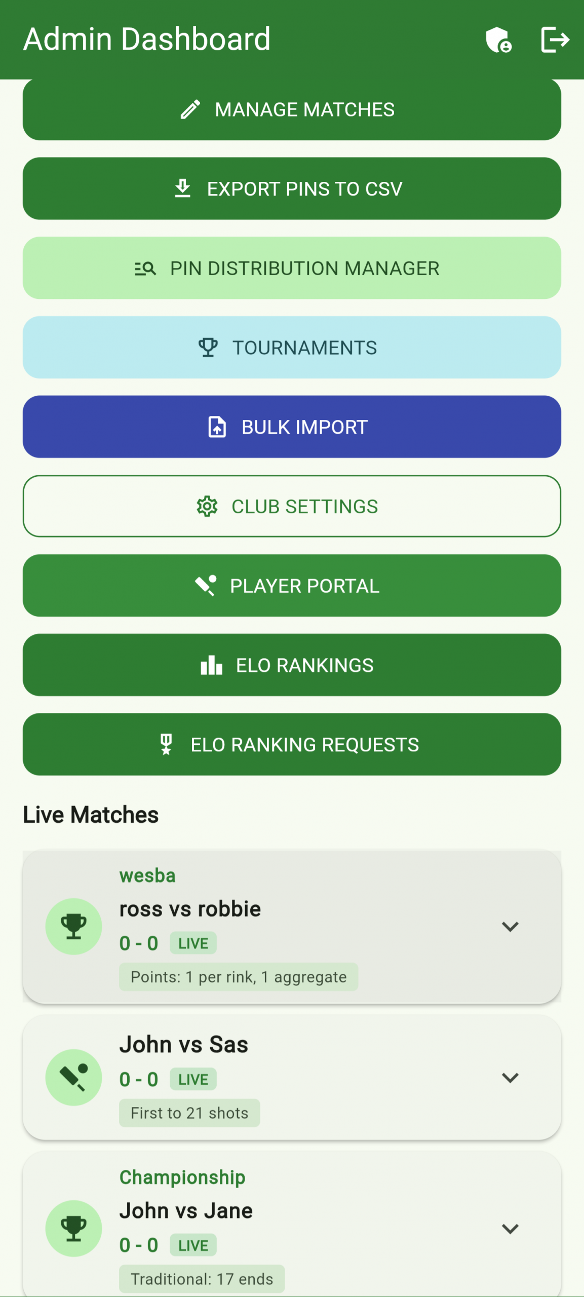 Live list