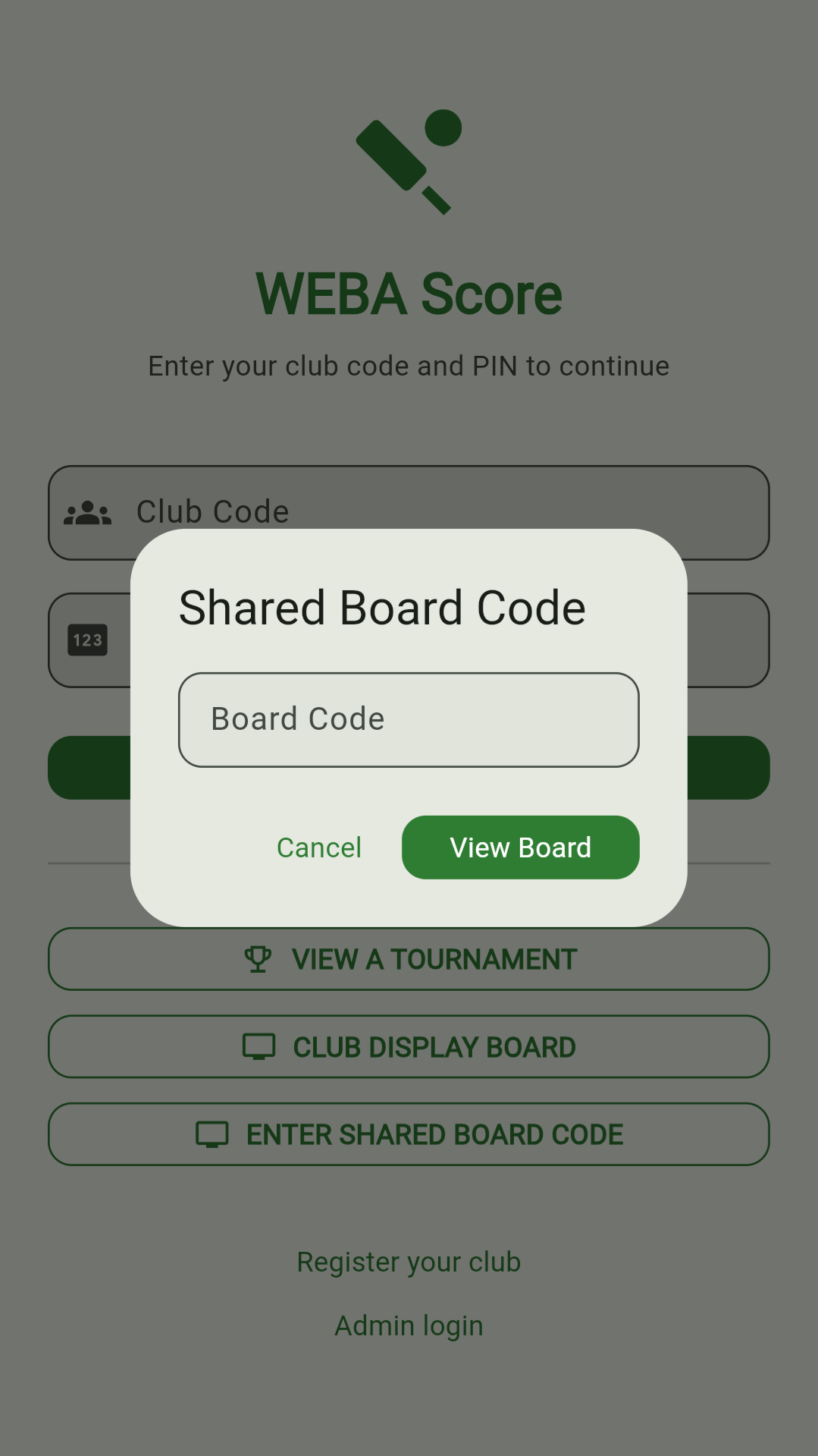 Board link & share code
