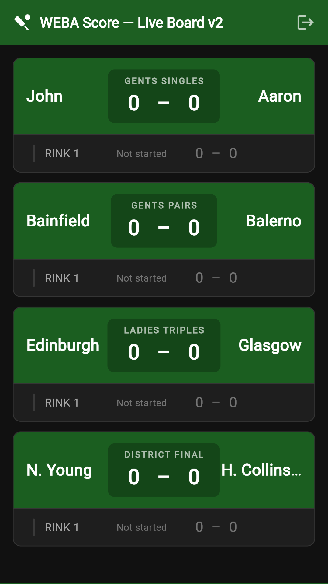 Live board