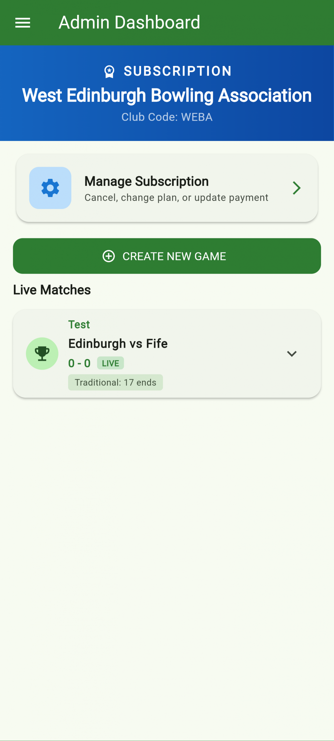 Create new game