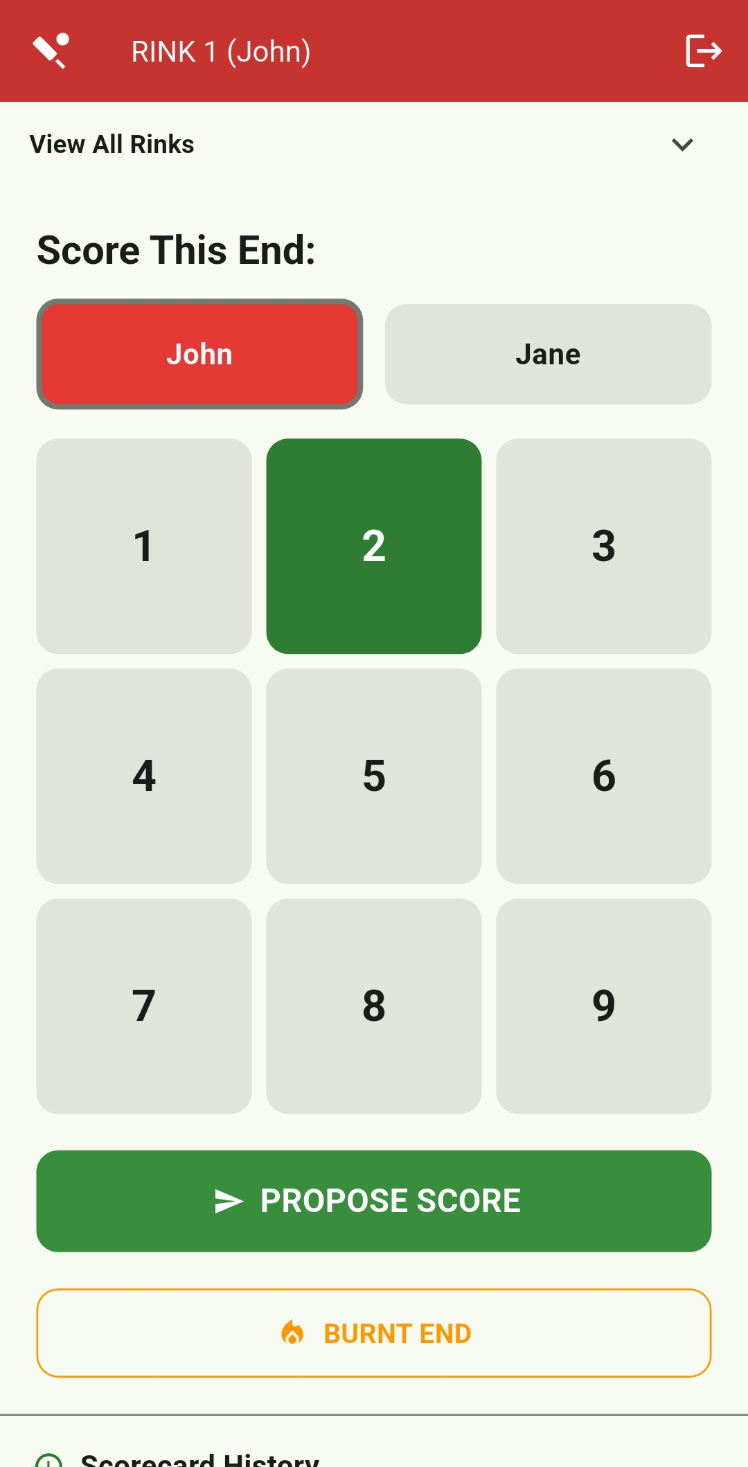 Propose a score